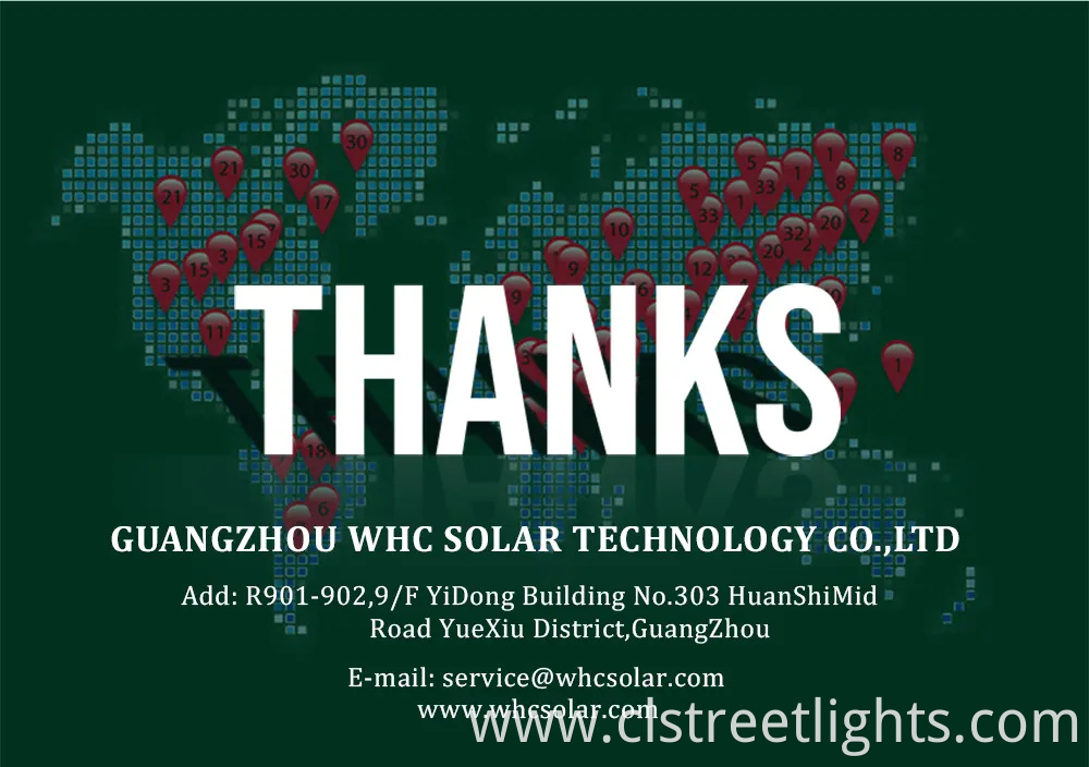 Whc IP65 All in Two Intergrated Split Solar Panel LED Street Light